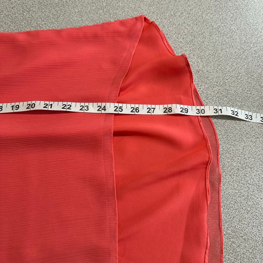 Alice + Olivia Sz M Cutout Cold Shoulder Top Salmon Lined Lightweight Flowy Tank - Picture 8 of 10